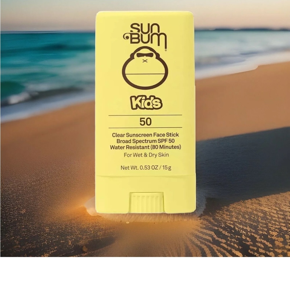 Kids Clear Sunscreen Face Stick SPF 50 - Yellow